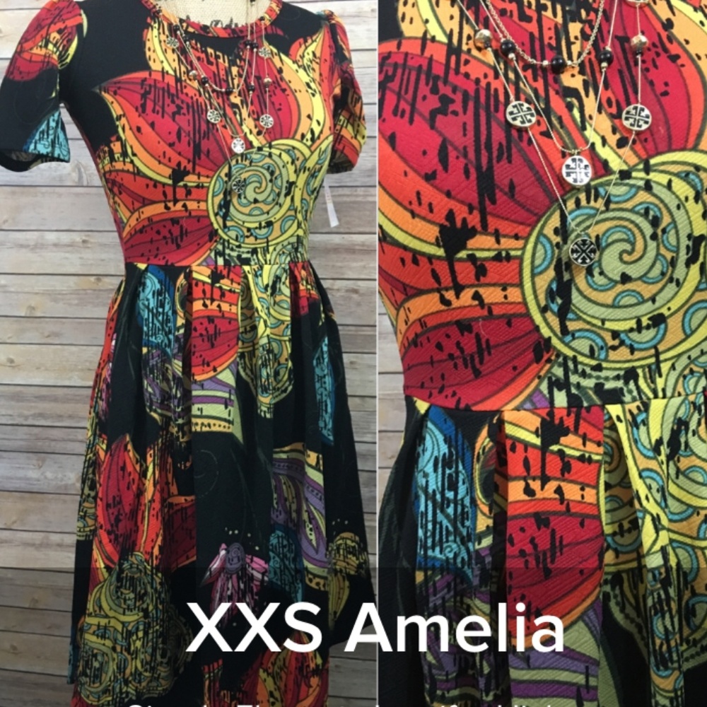 LuLaRoe Amelia Dress XXS UNICORN!!